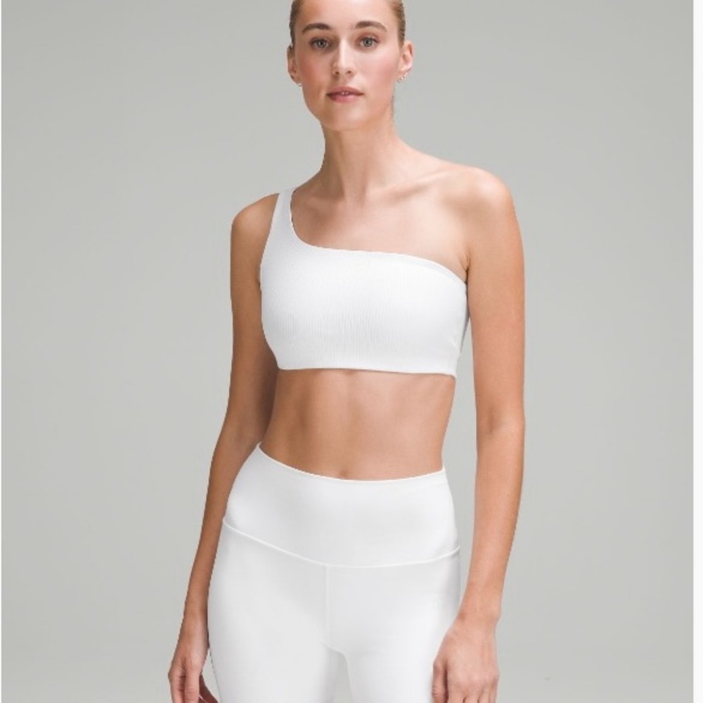 Ribbed Nulu Asymmetrical Yoga Bra